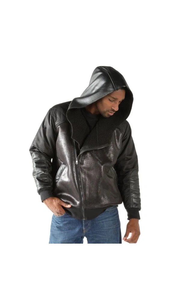 PELLE PELLE BOMBER BLACK JACKET IMPRESSIVE