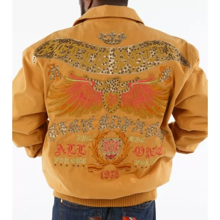 Pelle Pelle Yellow Studded Wool Jacket view 2