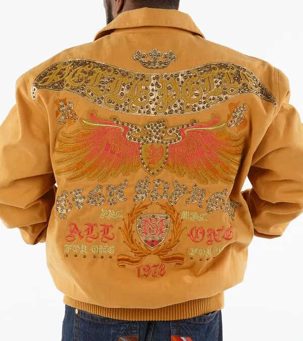 Pelle Pelle Yellow Studded Wool Jacket view 2