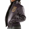 Purple Pelle Pelle Leather Jacket