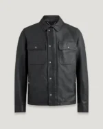 Belstaff Quarry Overshirt Cheviot Leather Jacket