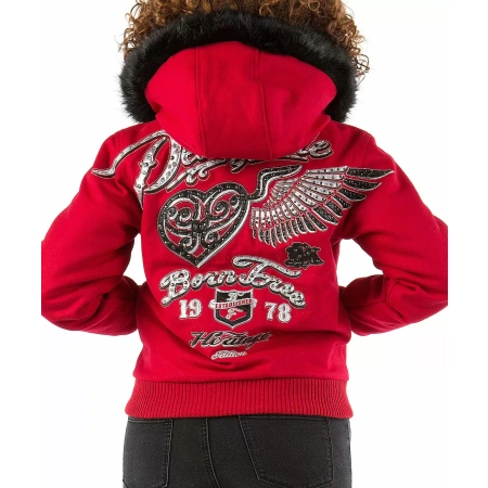 Bold Red Pelle Pelle Fly Wool Jacket