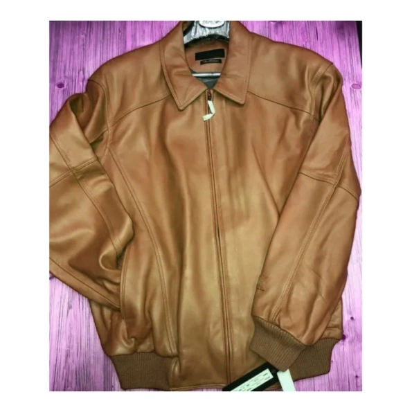 Best Pelle Pelle Plain Brown Leather Jacket