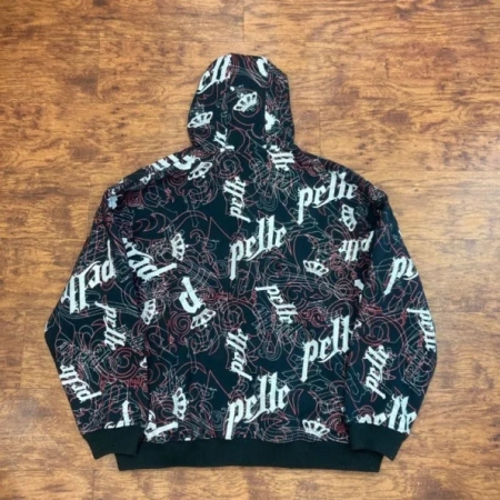 Pelle Pelle Black Stylish Wool Hood Jacket | Men & Women view 2