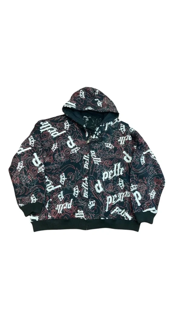 Pelle Pelle Black Stylish Wool Hood Jacket | Men & Women