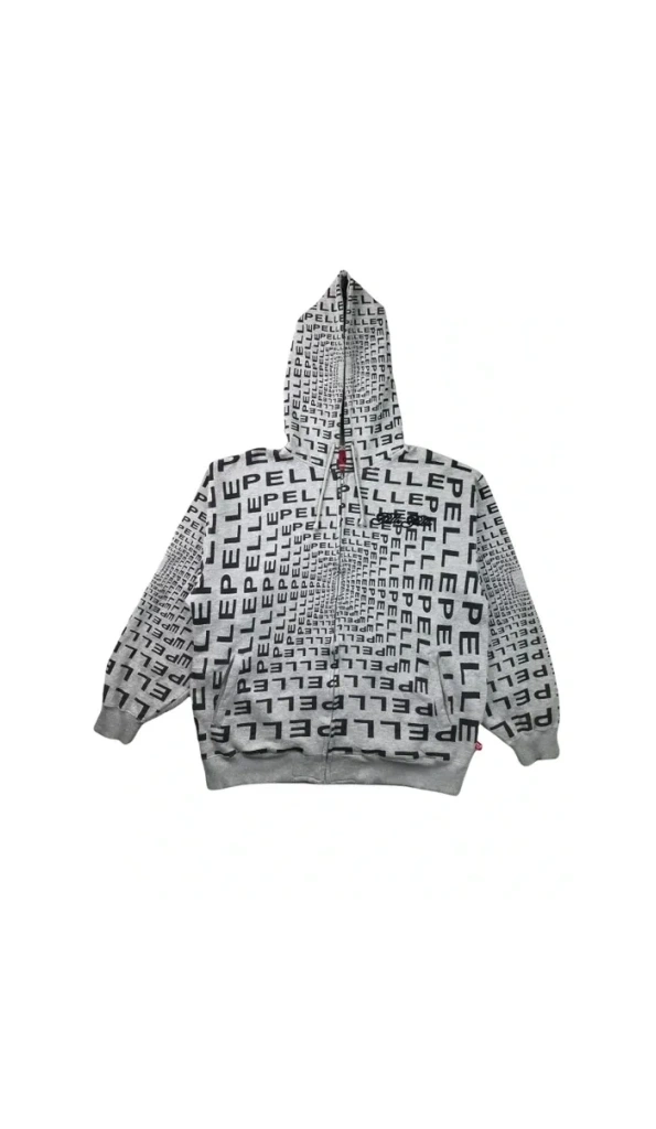 Pelle Pelle Monogram Wool Zipper Jacket
