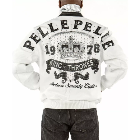 Exclusive Pelle Pelle King 1978 White Leather Jacket