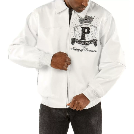 Exclusive Pelle Pelle King 1978 White Leather Jacket view 2