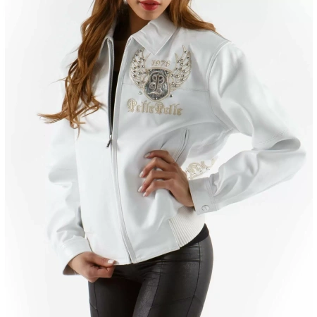 Exclusive White Pelle Pelle Legends Leather Jacket view 2