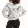 Bold White Pelle Pelle Leather Jacket