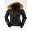 Pelle Pelle Black Winter Jacket with Fur Collar