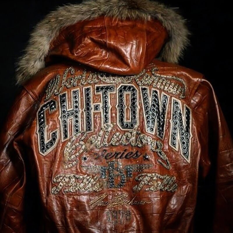 PELLE PELLE CHITOWN FUR HOODED BROWN LEATHER JACKET