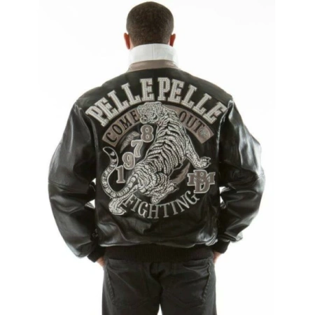 PELLE PELLE FIGHTING BLACK LEATHER JACKET view 3