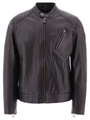 Belstaff Racer Zipped Leather Jacket