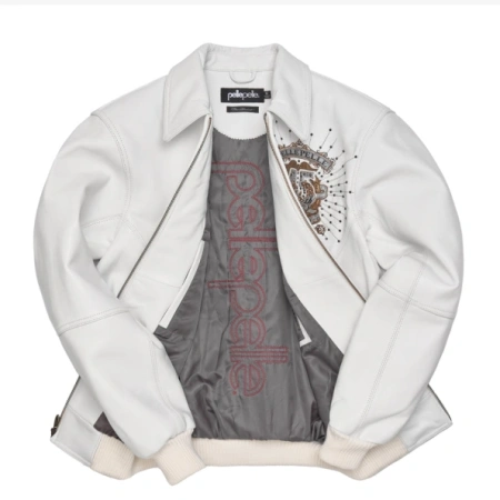 Pelle Pelle White 45th Anniversary Jacket | Leather Jacket view 3