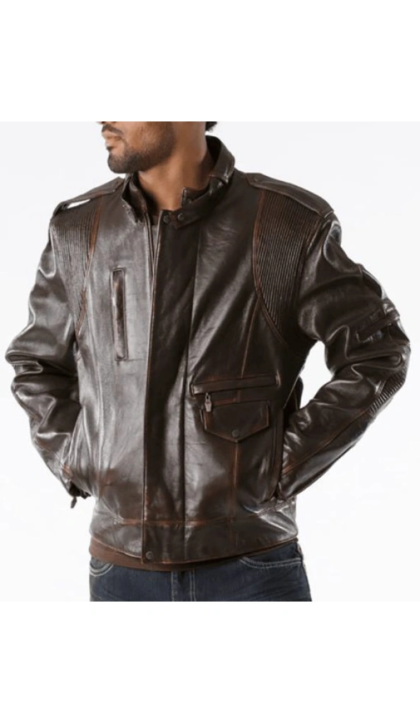 Pelle Pelle Dark Brown Ghost Leather Jacket | Men Jacket