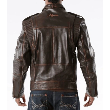 Pelle Pelle Dark Brown Ghost Leather Jacket | Men Jacket view 2
