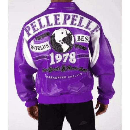 Pelle Pelle Purple Vintage Leather Jacket | Men Jacket view 2