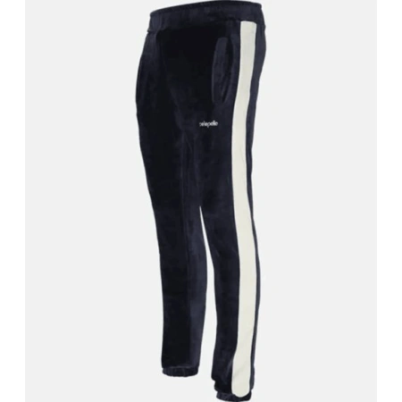 Pelle Pelle Navy Blue Velvet Tracksuit | Men & Women view 2