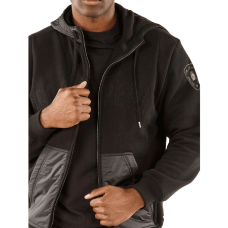 Best Pelle Pelle Men Black MB Tracksuit | Nylon & Wool view 3