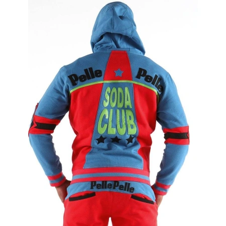 Bold Pelle Pelle Red Blue MB Wool Tracksuit | Men Tracksuit view 2