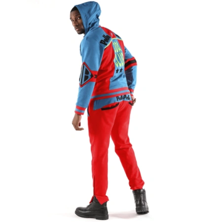 Bold Pelle Pelle Red Blue MB Wool Tracksuit | Men Tracksuit view 4