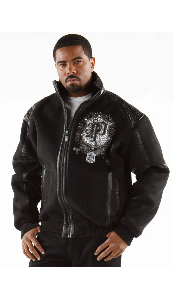 Pelle Pelle Black Crest Wool Jacket | Men Jacket