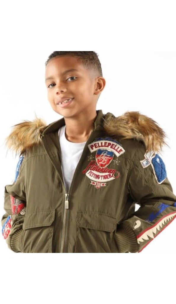 Pelle Pelle American Bruiser Kids Jacket | Wool Jacket