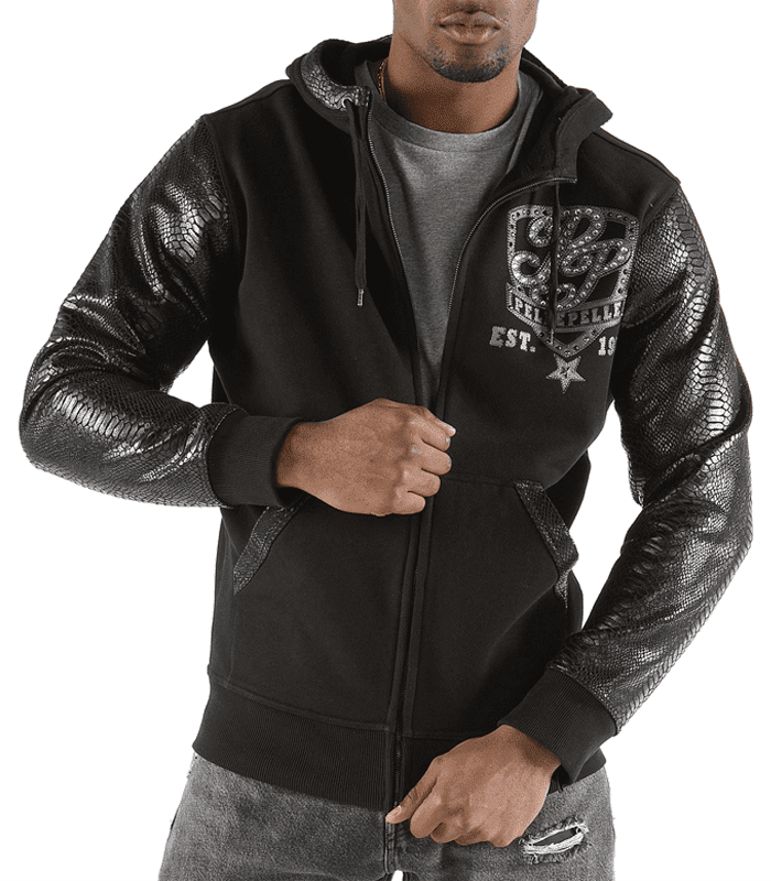 Pelle Pelle Black King Of Thrones Jacket | Hood Jacket