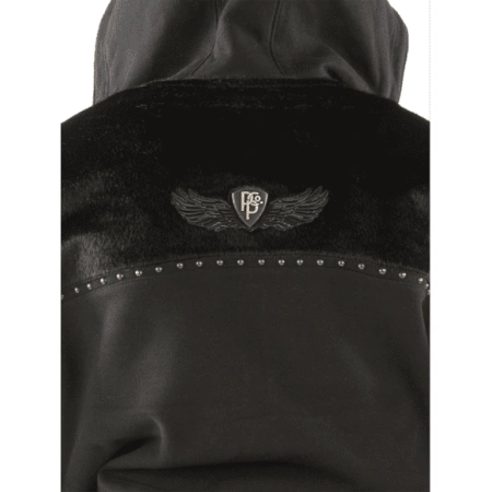 Pelle Pelle Men Black Ornate Wool Jacket | Hood Jacket view 4