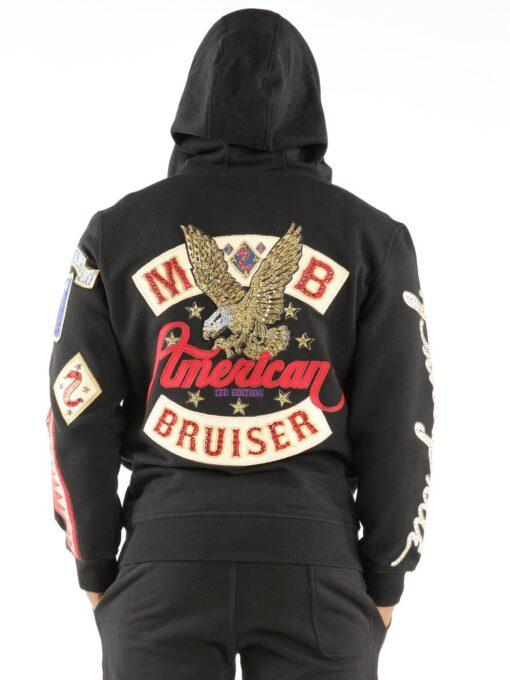 Pelle Pelle Black American Bruiser Jacket | Wool Jacket