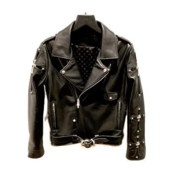 Chrome Hearts Brown Leather Jackets