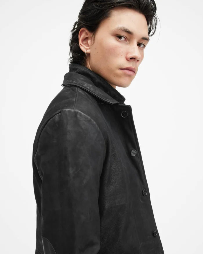 Allsaints Survey Leather Blazer