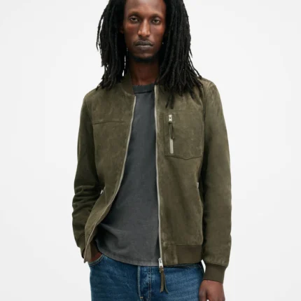 Allsaints Kairo Leather Bomber Jacket