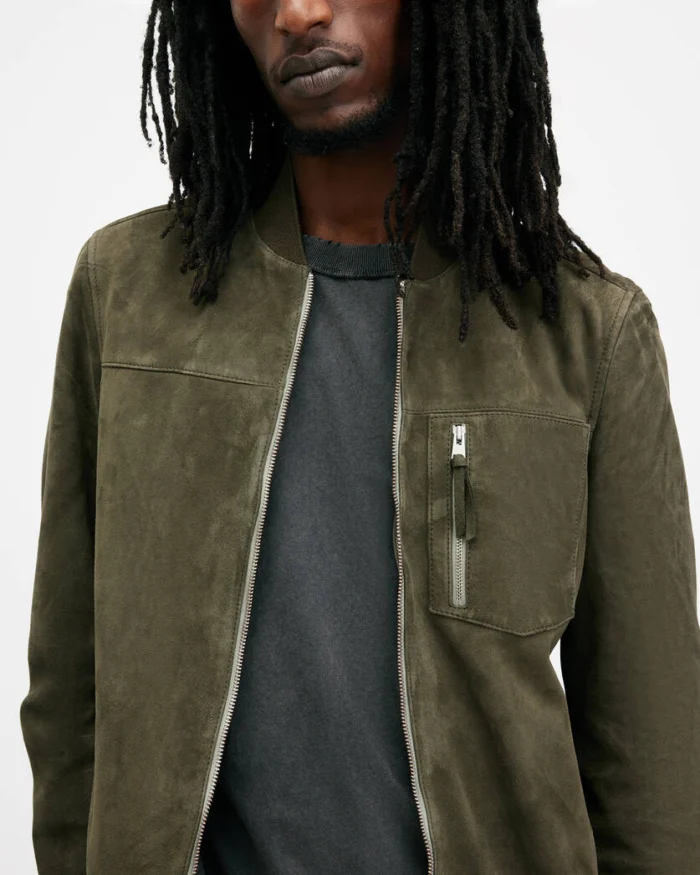 Allsaints Kairo Leather Bomber Jacket