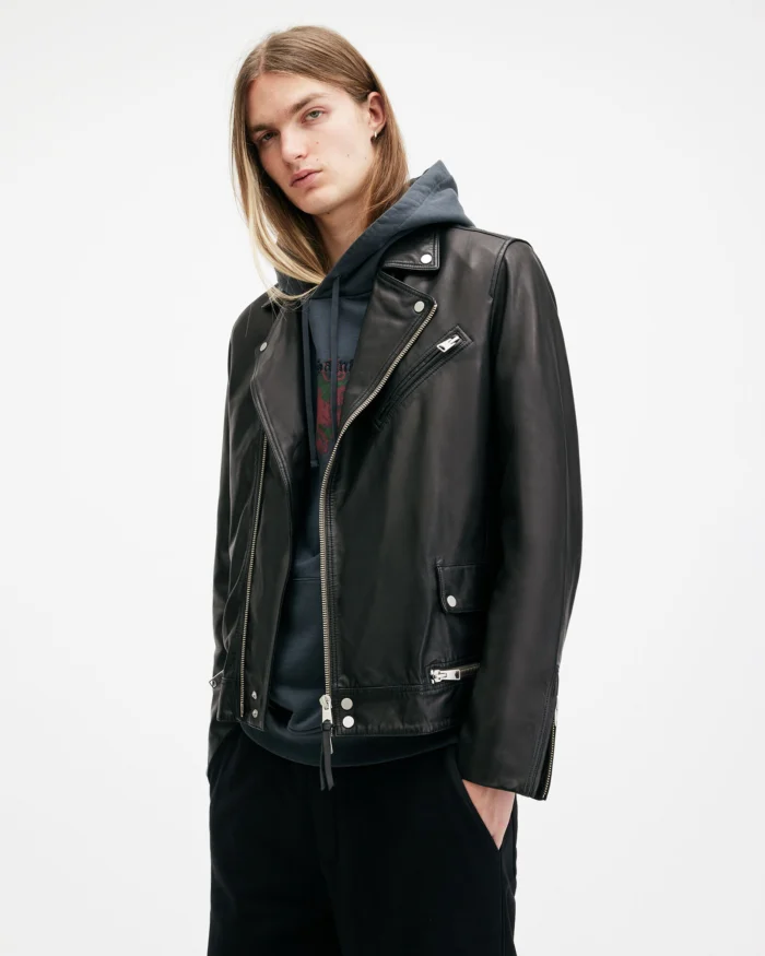 Allsaints Clay Leather Biker Jacket