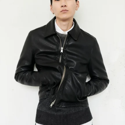 Allsaints Black Leather Jacket