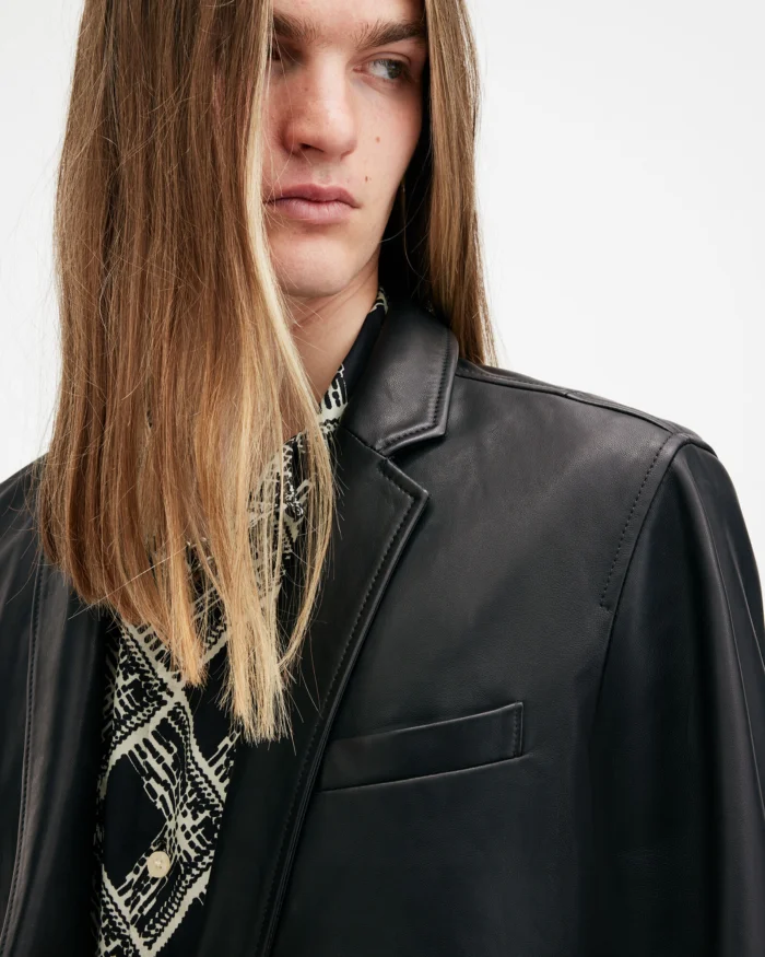 Allsaints Andrius Leather Blazer