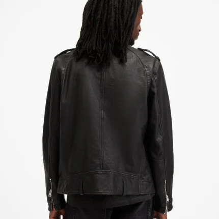 Allsaints Skye Zip Up Leather Jacket