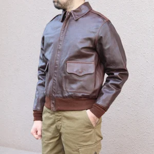 EASTMAN MODEL HORSEHIDE SEAL BROWN Jacket | E.L.M.C