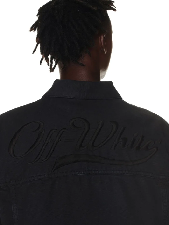 Black Canvas Varsity Skate Jacket