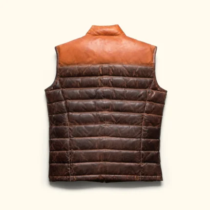 Bridger Leather Down Vest Jacket