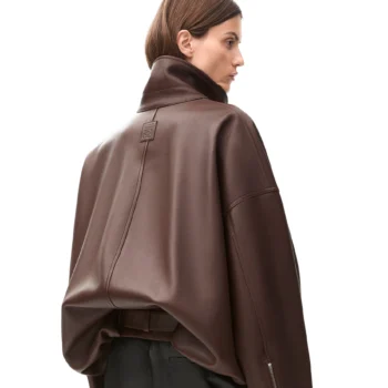 Loewe Balloon Lambskin Brown Jacket