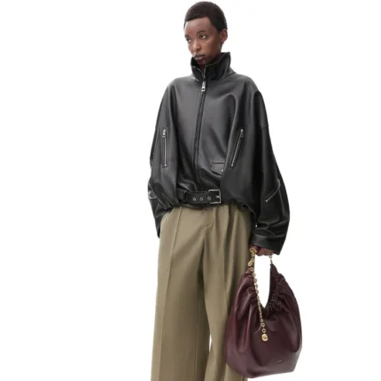 Loewe Balloon Lambskin Black Jacket