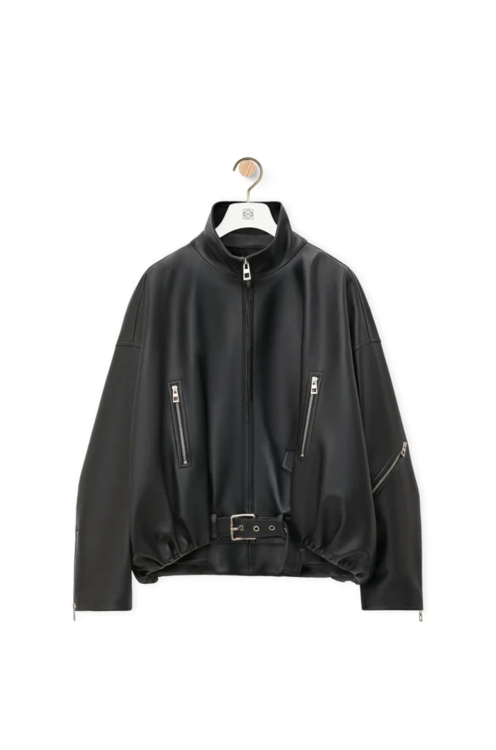 Loewe Balloon Lambskin Black Jacket