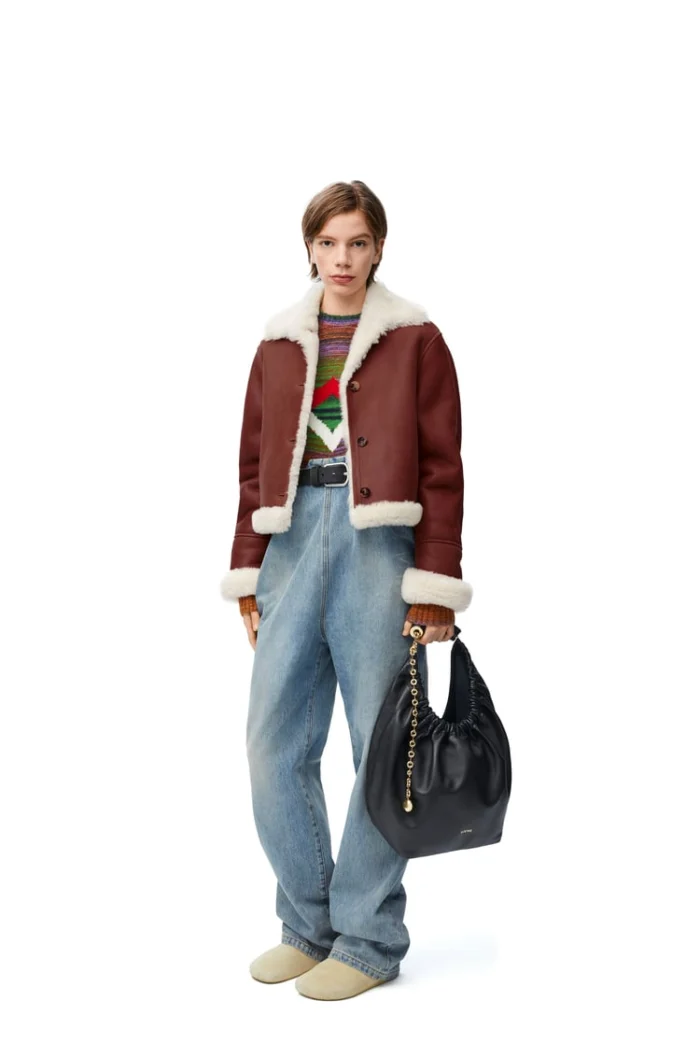 Loewe Shearling Marron Jacket