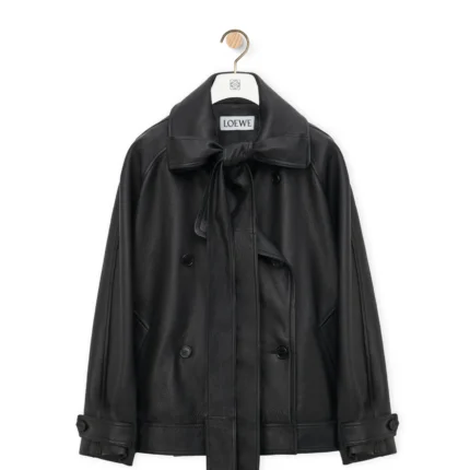 Loewe Bow Lambskin Black Jacket