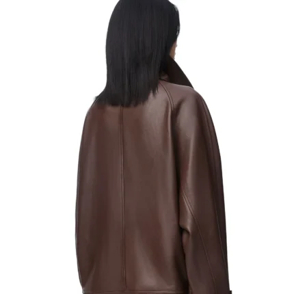 Loewe Bow Lambskin Brown Jacket