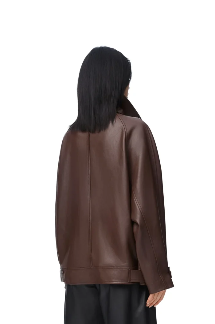 Loewe Bow Lambskin Brown Jacket