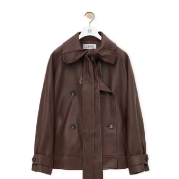 Loewe Bow Lambskin Brown Jacket